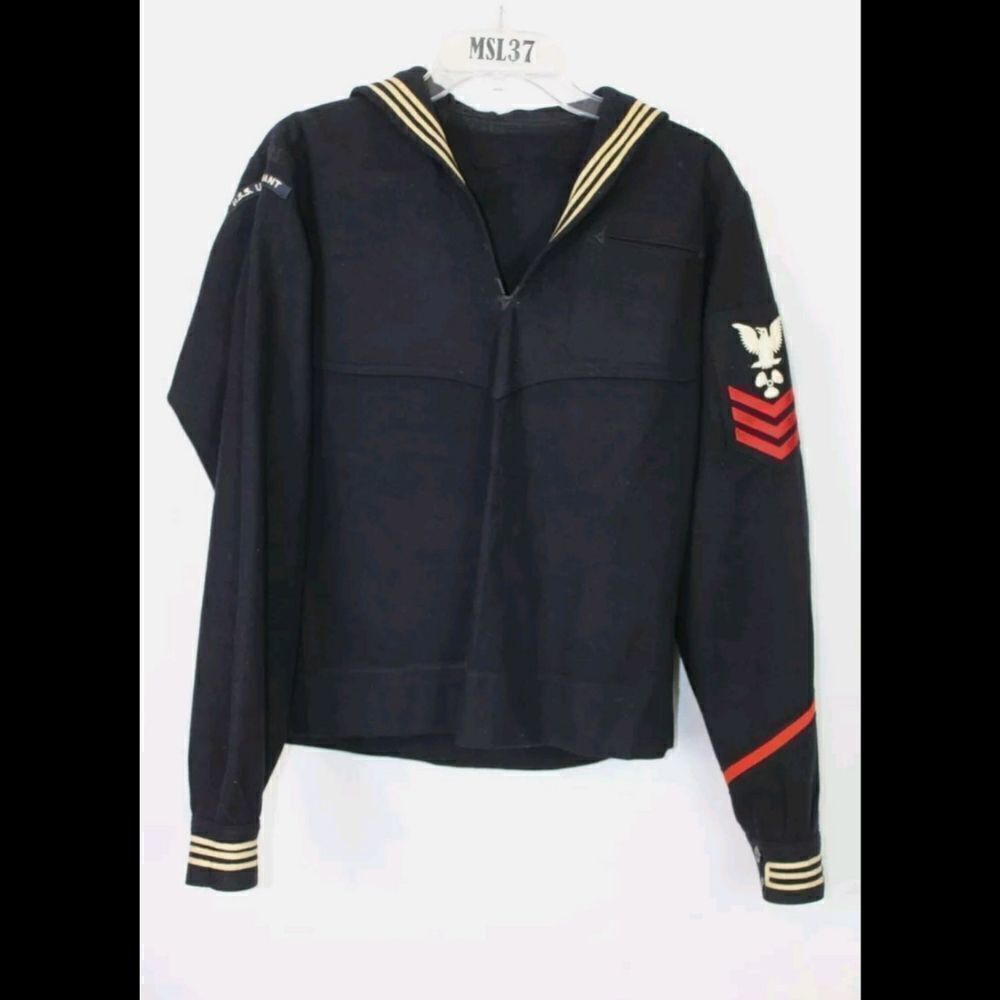 U.S.S. U.S. GRANT NAVY WOOL MALE ENLISTED SERVICE DRESS UNIFORM